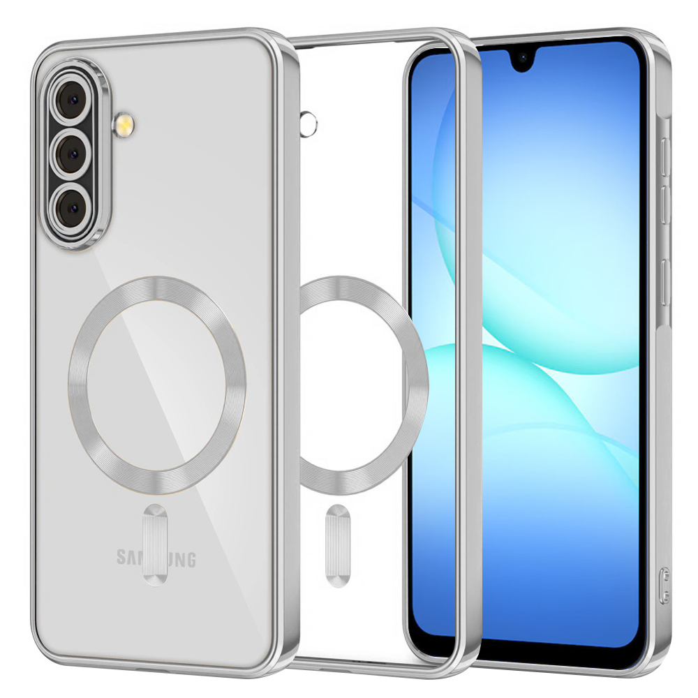 Levně Techsuit Luxury Crystal MagSafe pro Samsung Galaxy A17 5G / A17 4G stříbrný