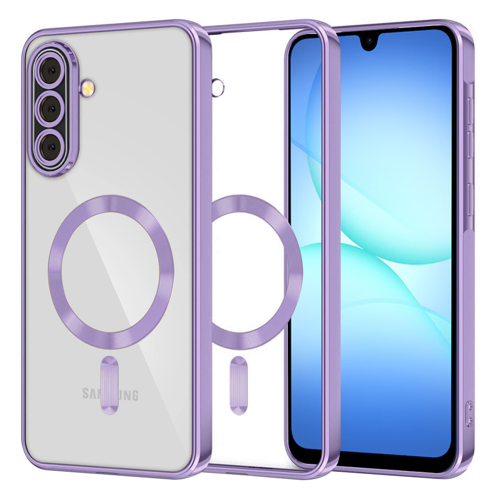 Levně Techsuit Luxury Crystal MagSafe pro Samsung Galaxy A17 5G A17 4G světle fialová