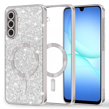 Techsuit Luxury Glitter MagSafe pro Samsung Galaxy A17 5G / A17 4G stříbrná