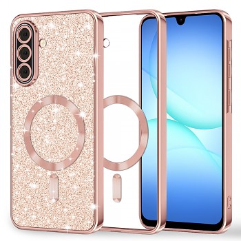 Techsuit Luxury Glitter MagSafe pro Samsung Galaxy A17 5G A17 4G růžově zlatá