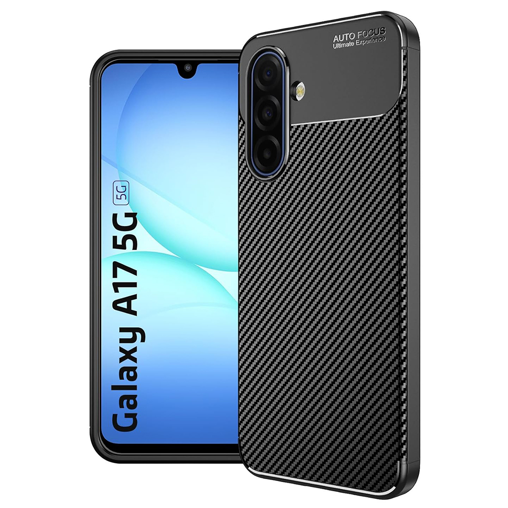 Levně Techsuit CarbonFiber pro Samsung Galaxy A17 5G A17 4G černý