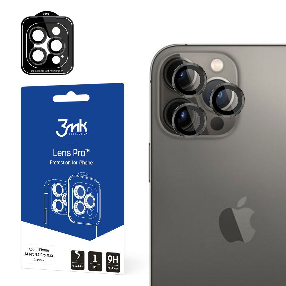 Levně 3mk Lens Protection Pro iPhone 14 Pro iPhone 14 Pro Max grafitová