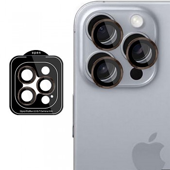 3mk Lens Protection Pro iPhone 16 Pro iPhone 16 Pro Max růžově hnědá
