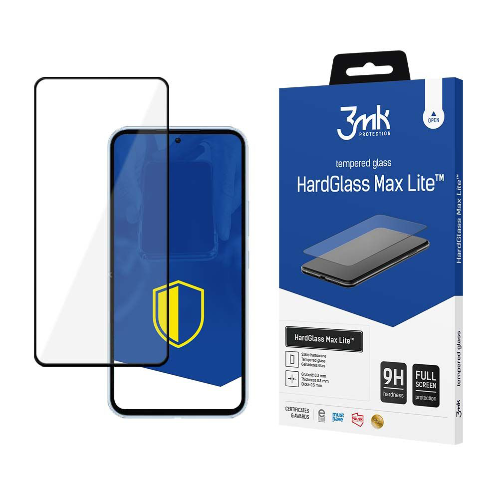 3mk HardGlass Max Lite tvrzené sklo Samsung Galaxy A35 5G A55 5G černé