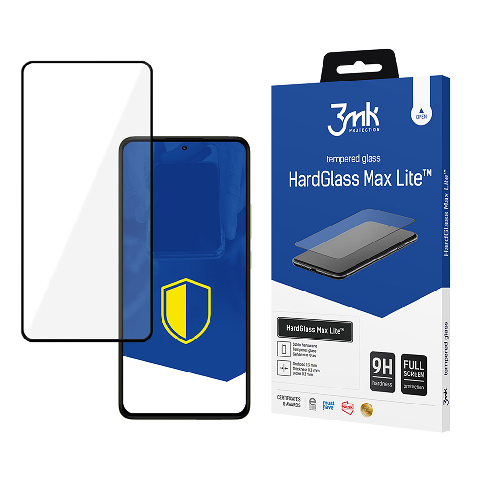 Levně 3mk HardGlass Max Lite tvrzené sklo Xiaomi Redmi Note 14 Pro černé