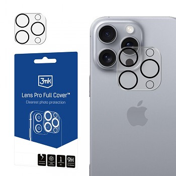 3mk Lens Pro Full Cover pro iPhone 16 Pro iPhone 16 Pro Max průhledný