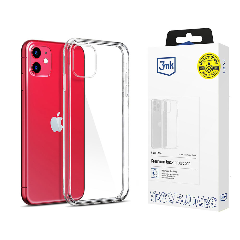Levně 3mk Clear Case pro iPhone 11 průhledný