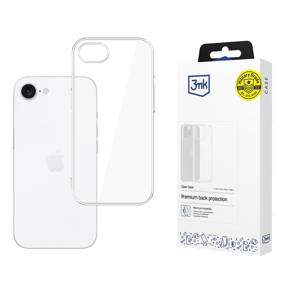 Levně 3mk Clear Case iPhone 16e Průhledný