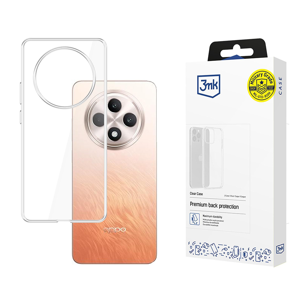 3mk Clear Case pro Oppo Reno12 F 4G 5G FS 4G 5G průhledný