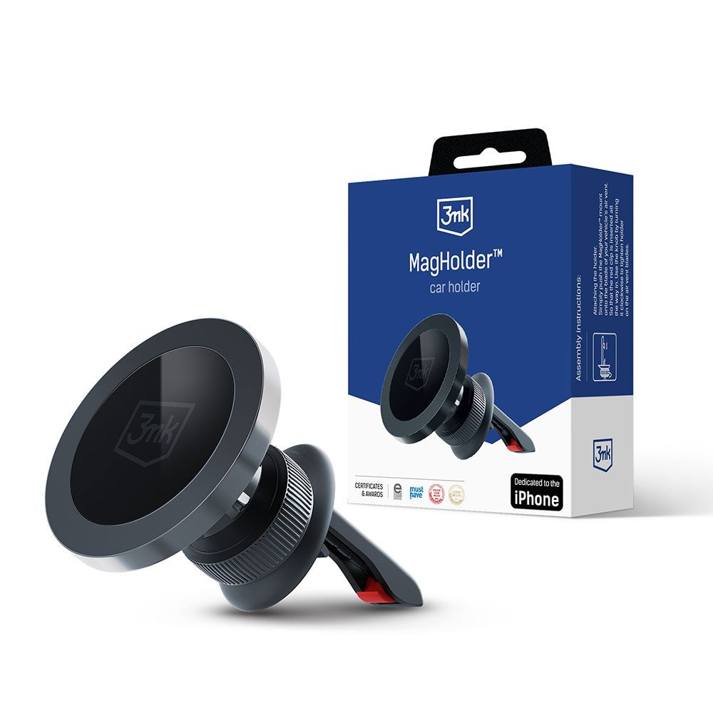 3mk Magnetic Car Holder MagHolder pro ventilaci iPhone MagSafe 16 magnetů černý