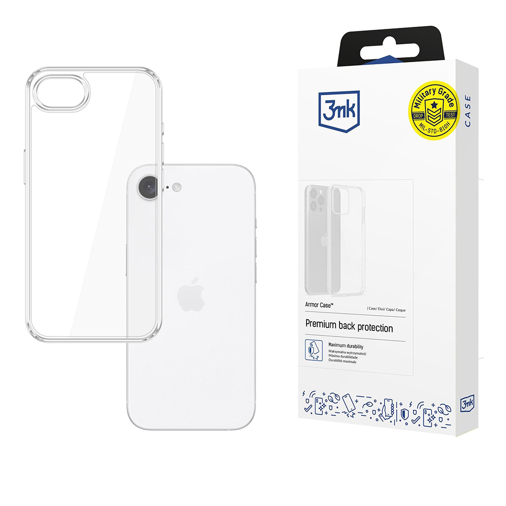 Levně 3mk Armor Case iPhone 16e Průhledný