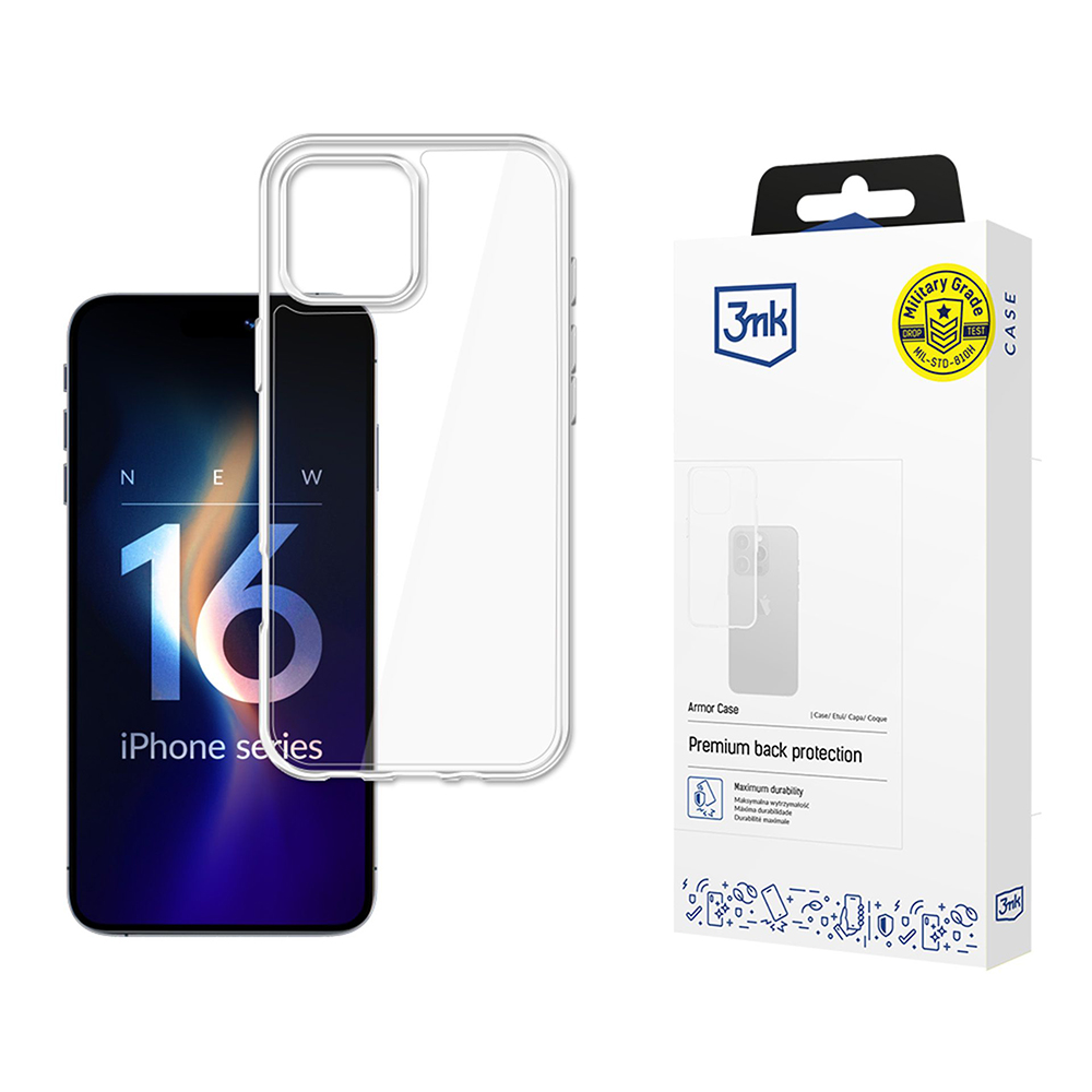 Levně 3mk Armor Case iPhone 16 Pro Průhledný