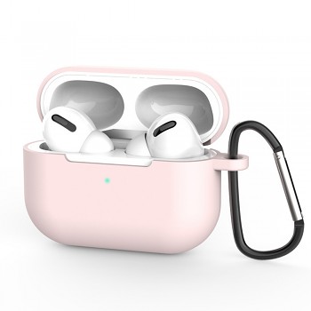 Techsuit silikonové pouzdro pro AirPods Pro 3 hladký ultratenký materiál růžová