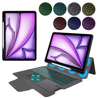 Techsuit KeyTab Pro s ochrannou fólií iPad Air 13 2024 2025 černá