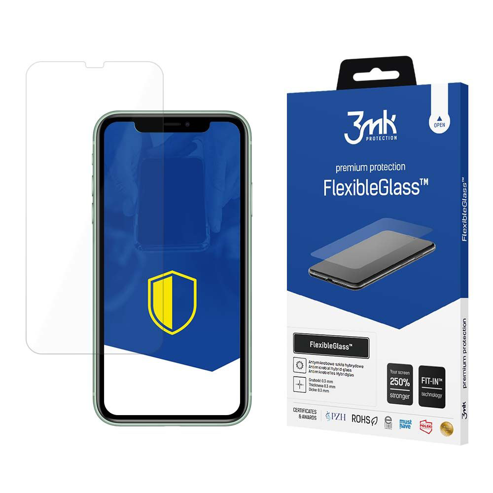 Levně 3mk FlexibleGlass pro iPhone XR iPhone 11 čirý