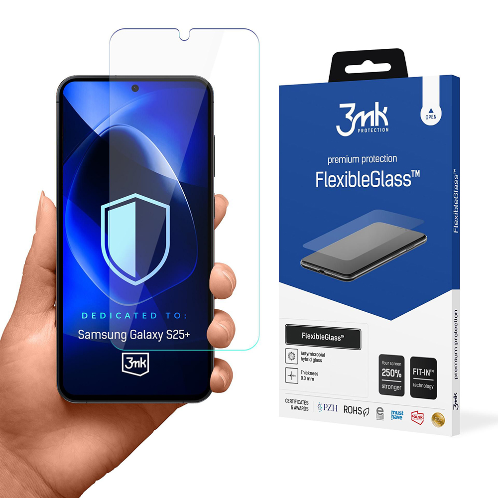 Levně 3mk FlexibleGlass pro Samsung Galaxy S25 Plus průhledný