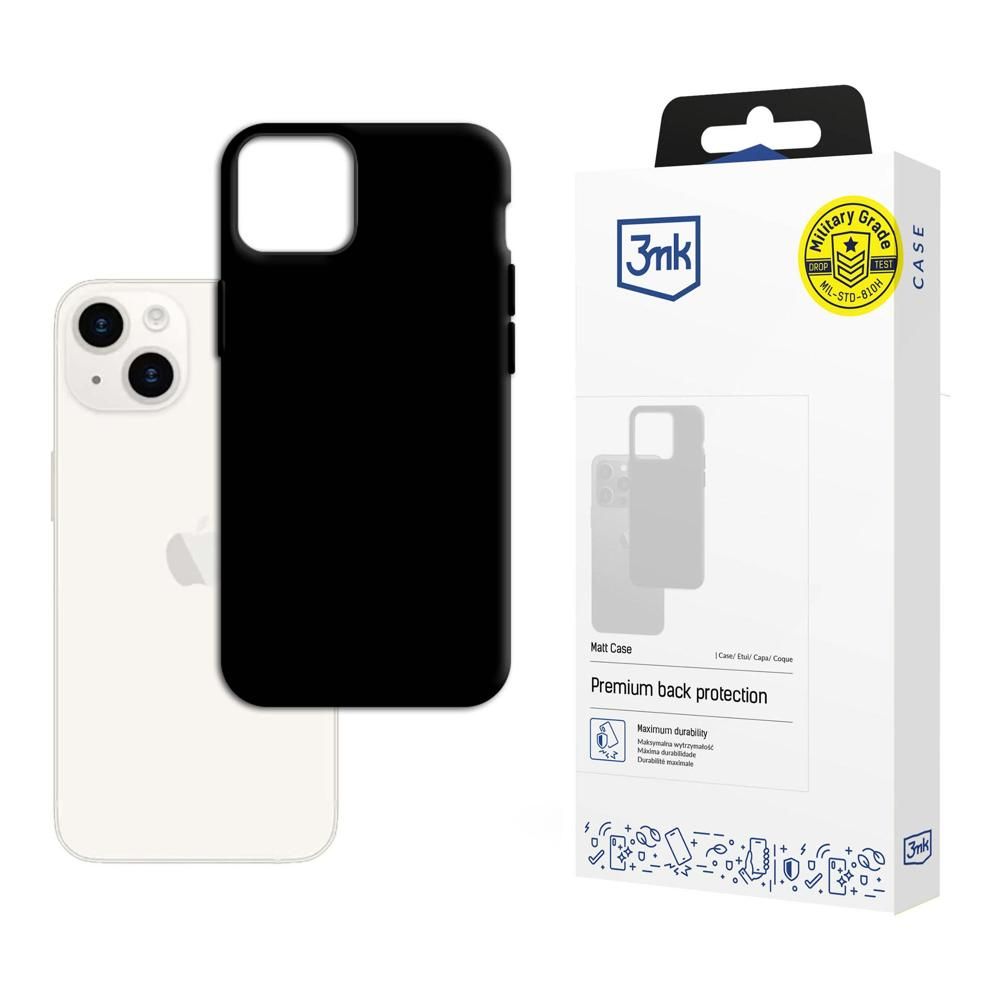 Levně 3mk Matt Case pro iPhone 15 černý