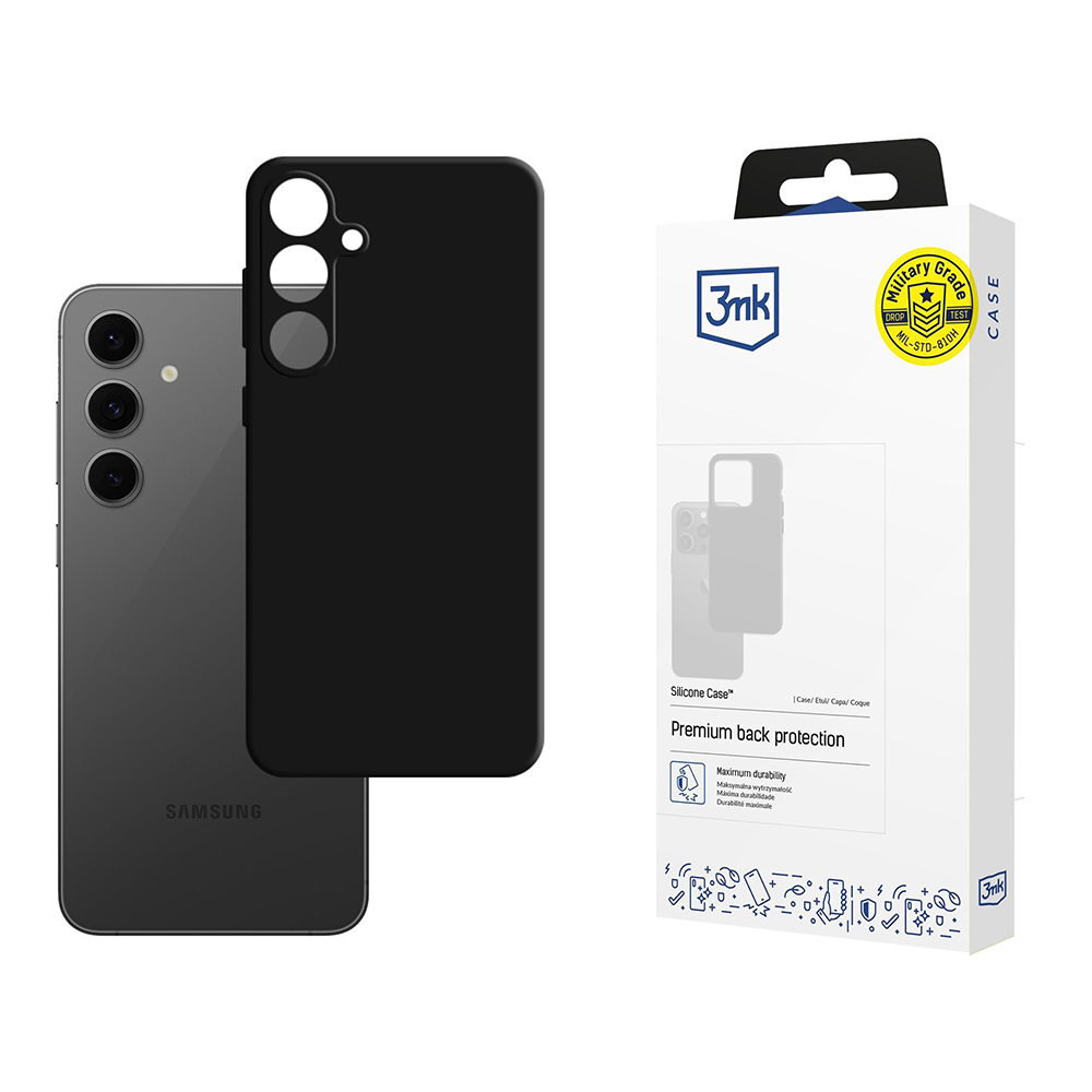 Levně 3mk Silicone Case pro Samsung Galaxy S24 FE černý
