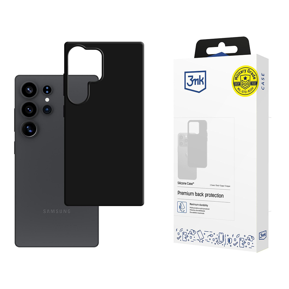 Levně 3mk Silicone Case pro Samsung Galaxy S25 Ultra černý