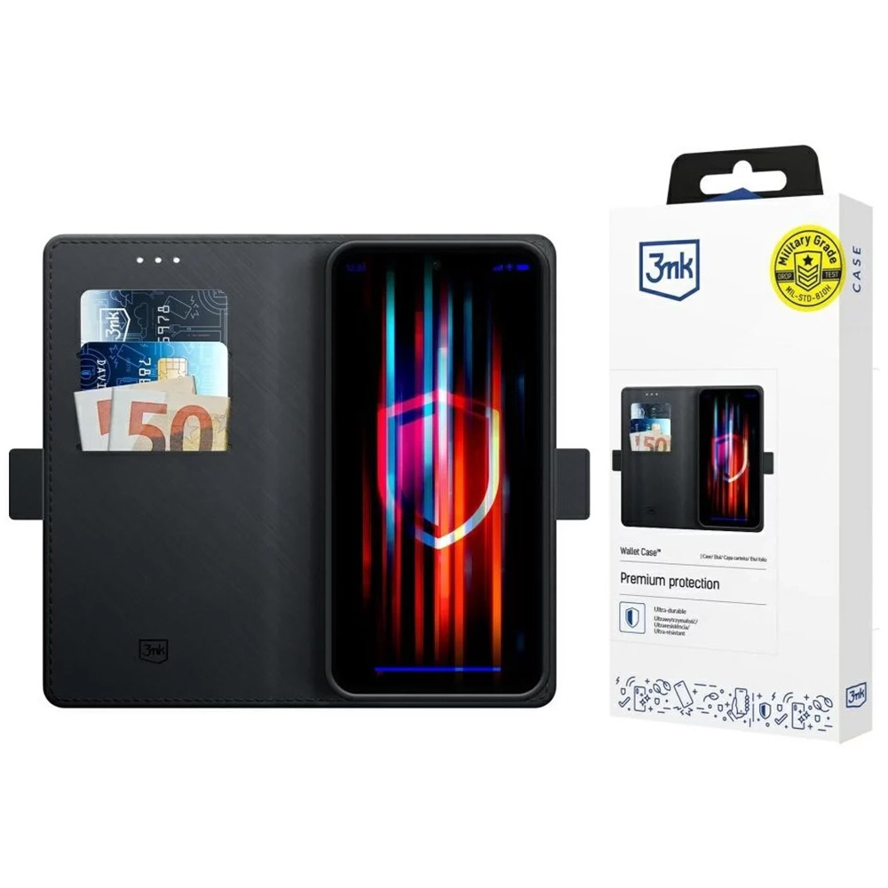 Levně 3mk Wallet Case pro Xiaomi Redmi 14C / Poco C75 černá