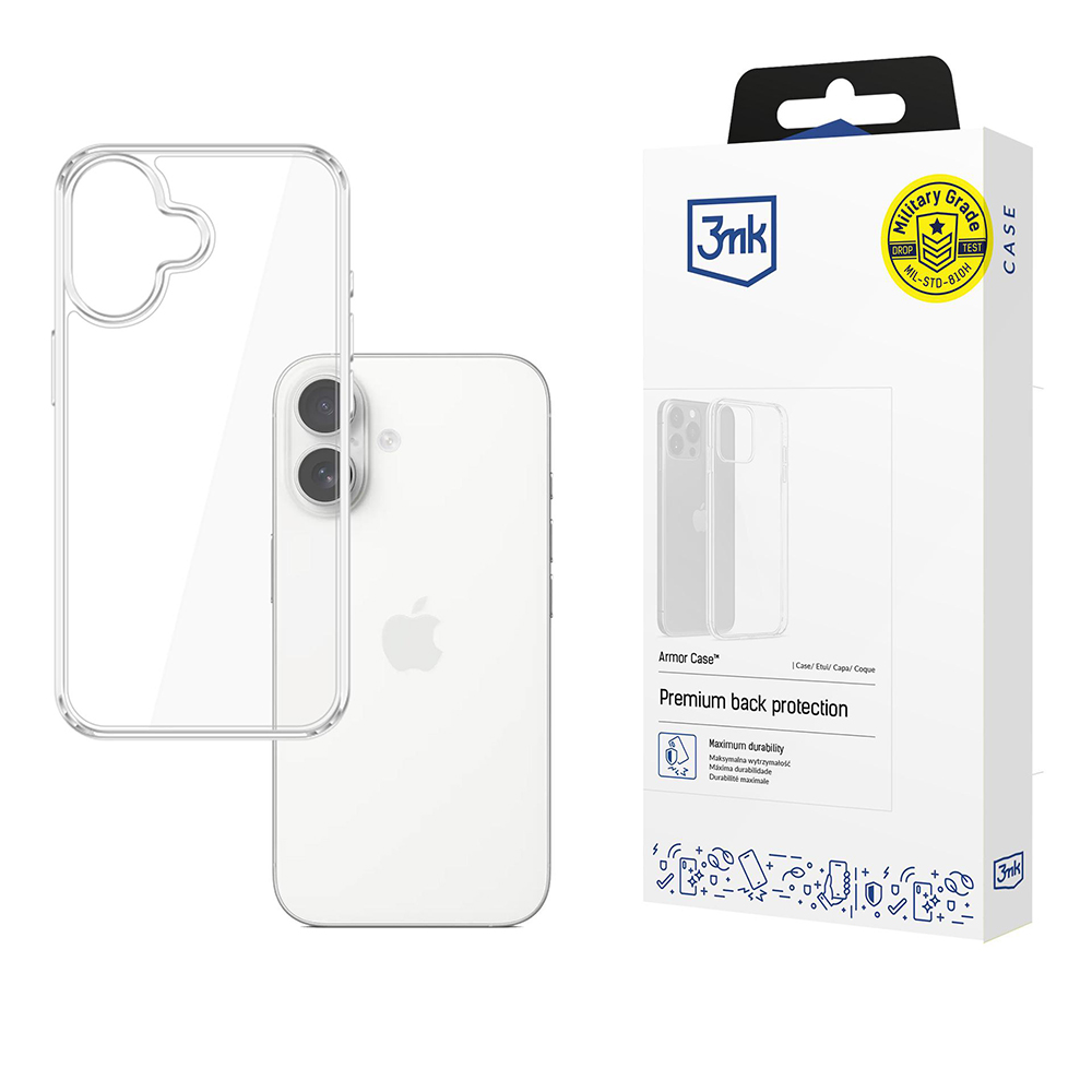 Levně 3mk Armor Case iPhone 17 Průhledný
