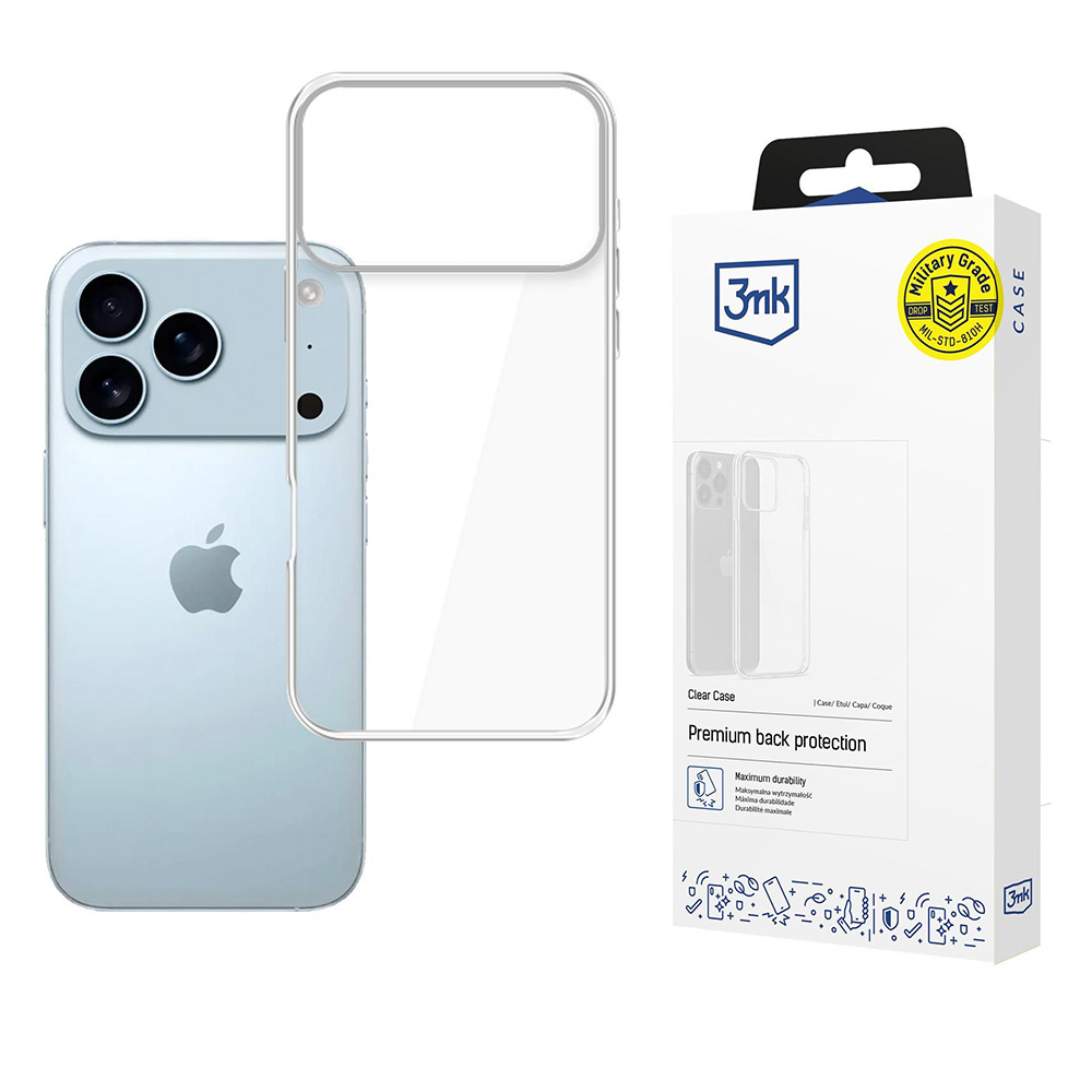 Levně 3mk Clear Case iPhone 17 Pro Max Průhledný