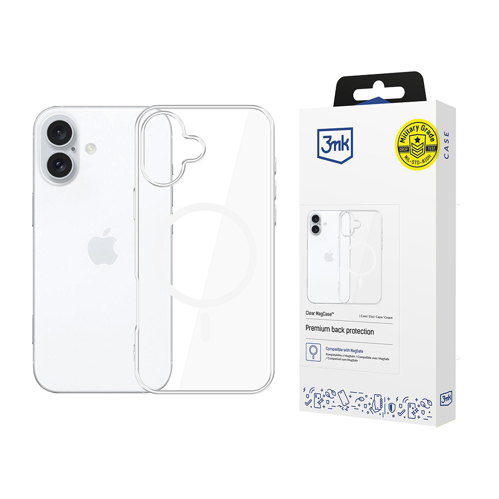 Levně 3mk Clear MagCase iPhone 17 Průhledný