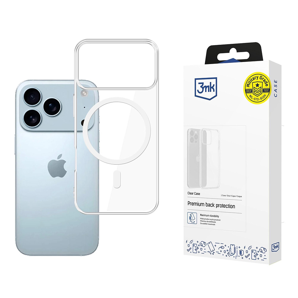 Levně 3mk Clear MagCase iPhone 17 Pro Max Průhledný