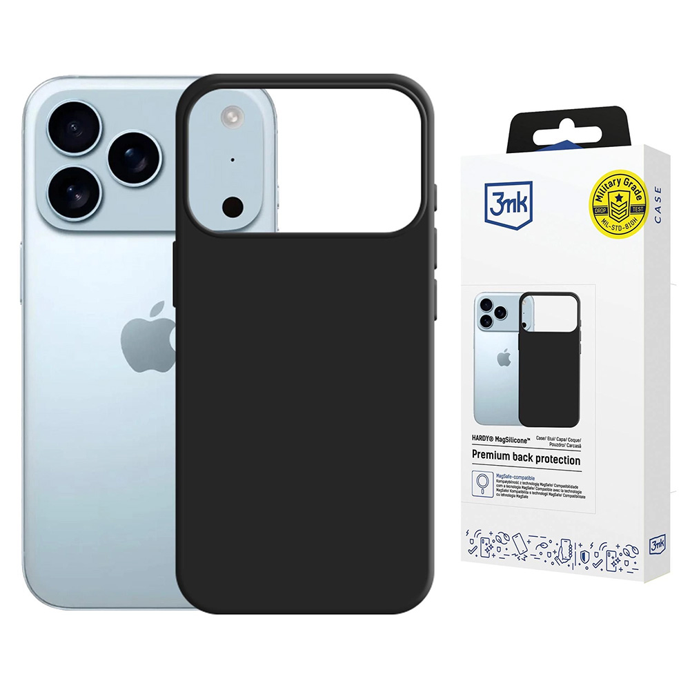 Levně 3mk Hardy MagSilicone pro iPhone 17 Pro grafitová