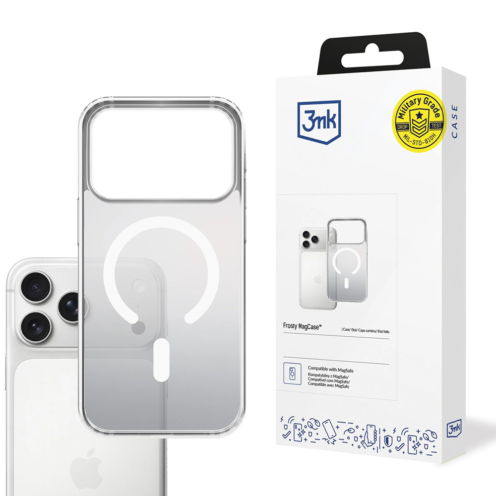 Levně 3mk Frosty MagCase pro iPhone 17 Pro Max bílý