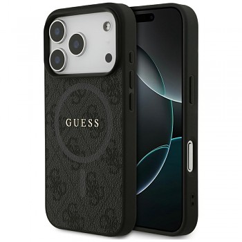 Guess 4G Ring Classic Logo MagSafe iPhone 17 Pro černý