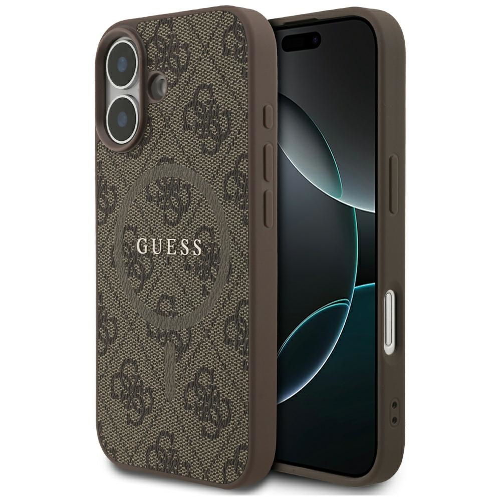 Levně Guess 4G Ring Classic Logo MagSafe GUHMP17SG4GFRW iPhone 17 hnědý