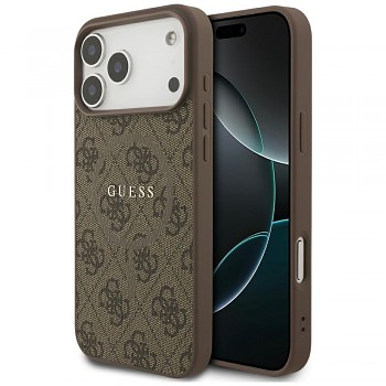 Guess 4G Ring Classic Logo MagSafe iPhone 17 Pro Max hnědý