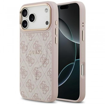 Guess Hardcase 4G Classic MagSafe iPhone 17 Pro růžová