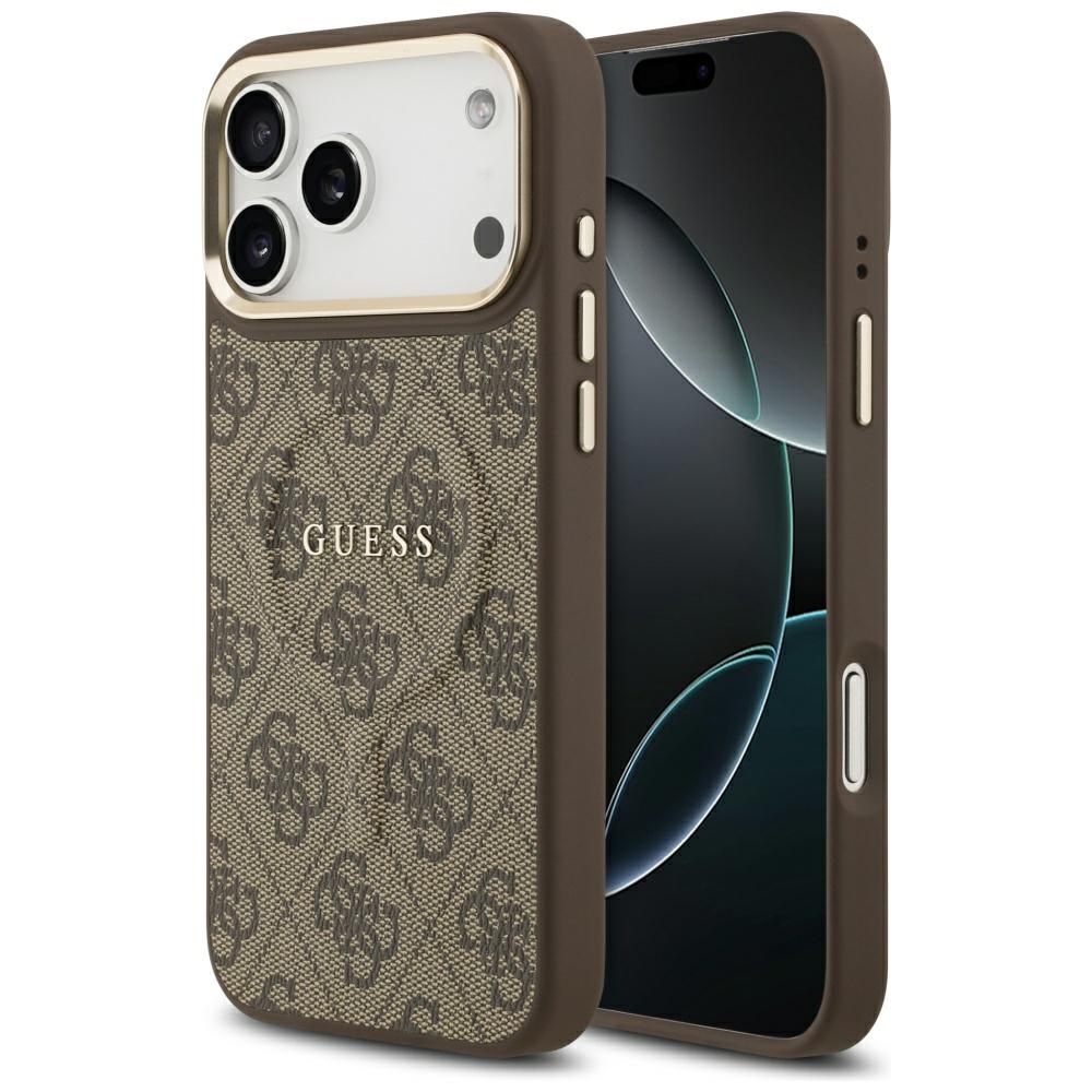 Levně Guess Hardcase 4G Classic MagSafe iPhone 17 Pro Hnědý