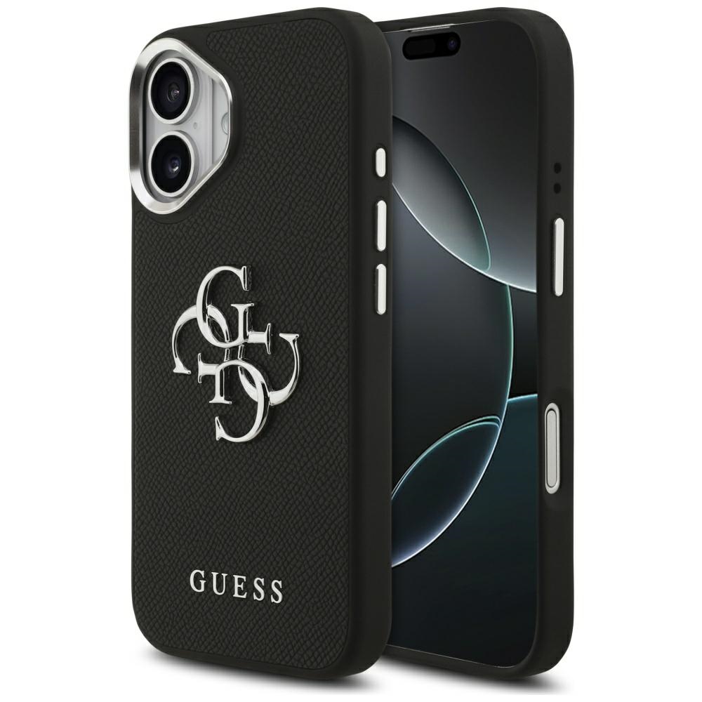 Levně Guess Hardcase 4G Grained Big and Classic Logo iPhone 17 černý