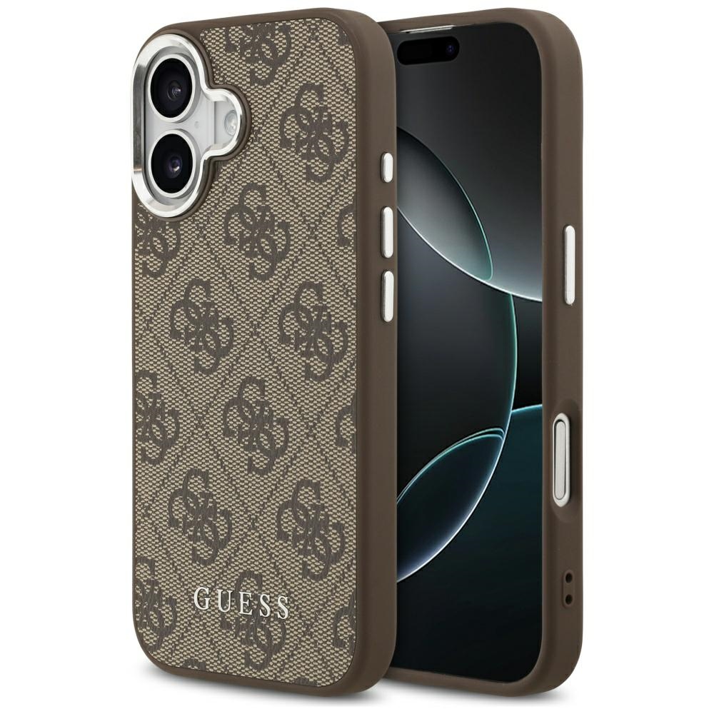 Levně Guess Hardcase 4G Classic Logo MagSafe iPhone 17 Hnědý