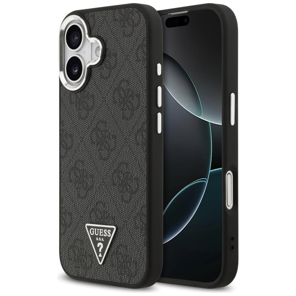 Levně Guess Hardcase 4G Triangle Logo MagSafe iPhone 17 Černý