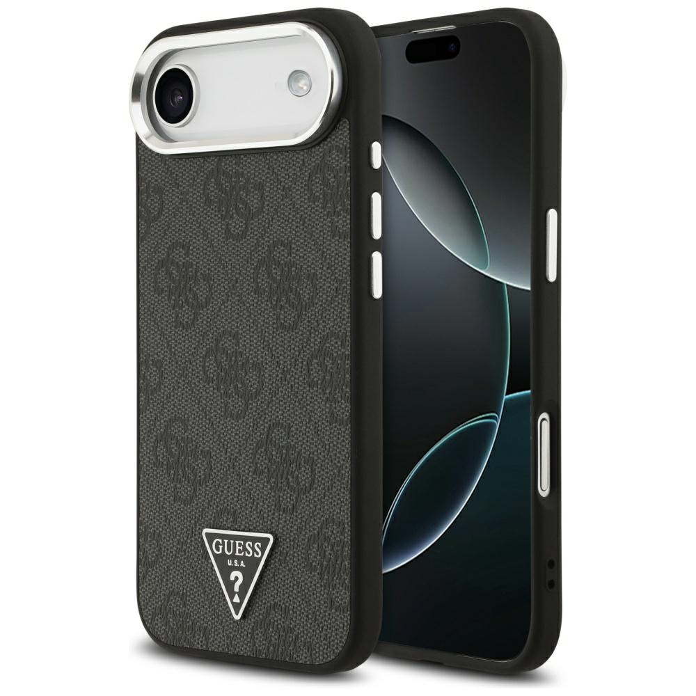 Levně Guess Hardcase 4G Triangle Logo MagSafe iPhone 17 Air černý