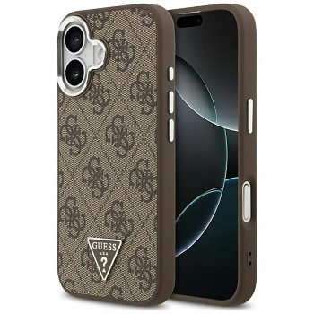 Guess Hardcase 4G Triangle Logo MagSafe iPhone 17 hnědý