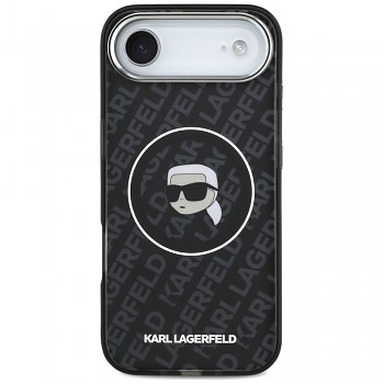 Karl Lagerfeld IML MagSafe iPhone 17 Air Černá Karlova hlava
