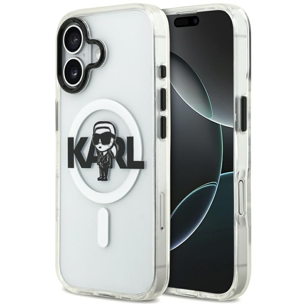 Levně Karl Lagerfeld IML MagSafe Sketch Logo iPhone 17 průhledný Karl