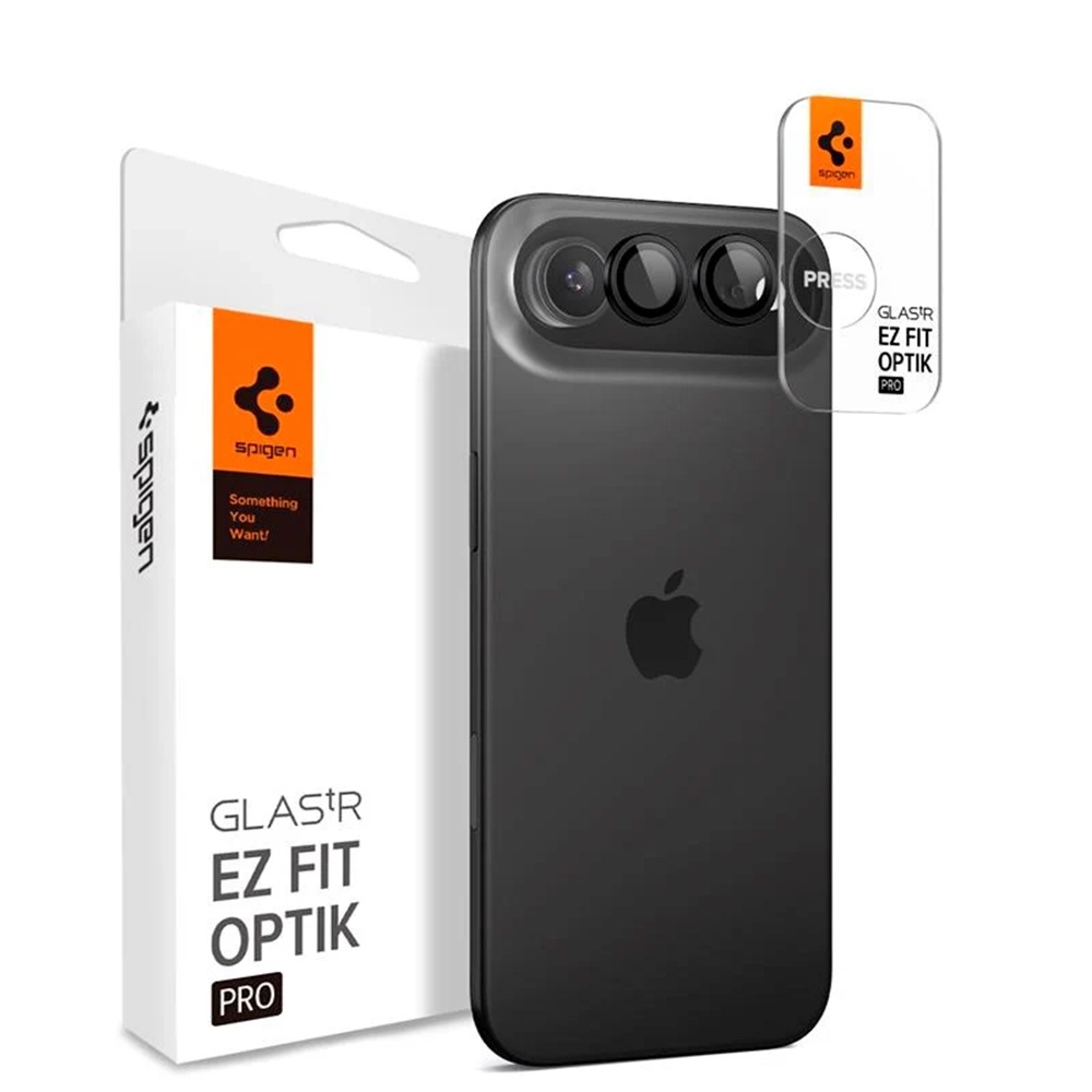 Levně Spigen Optik.tR EZ Fit Pro sklo na kameru (2 ks) iPhone 17 Air černá