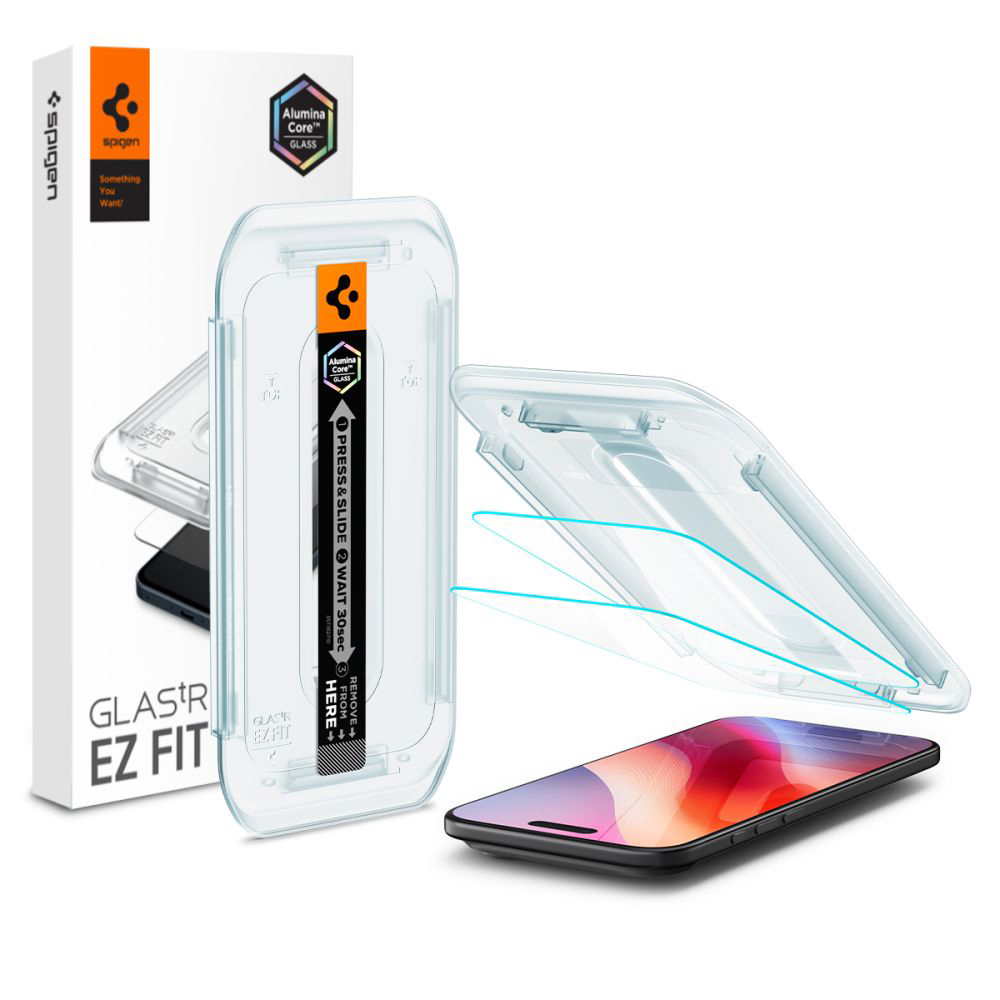 Levně Spigen Glas.tR EZ-FIT (2 balení) iPhone 17 Air průhledný