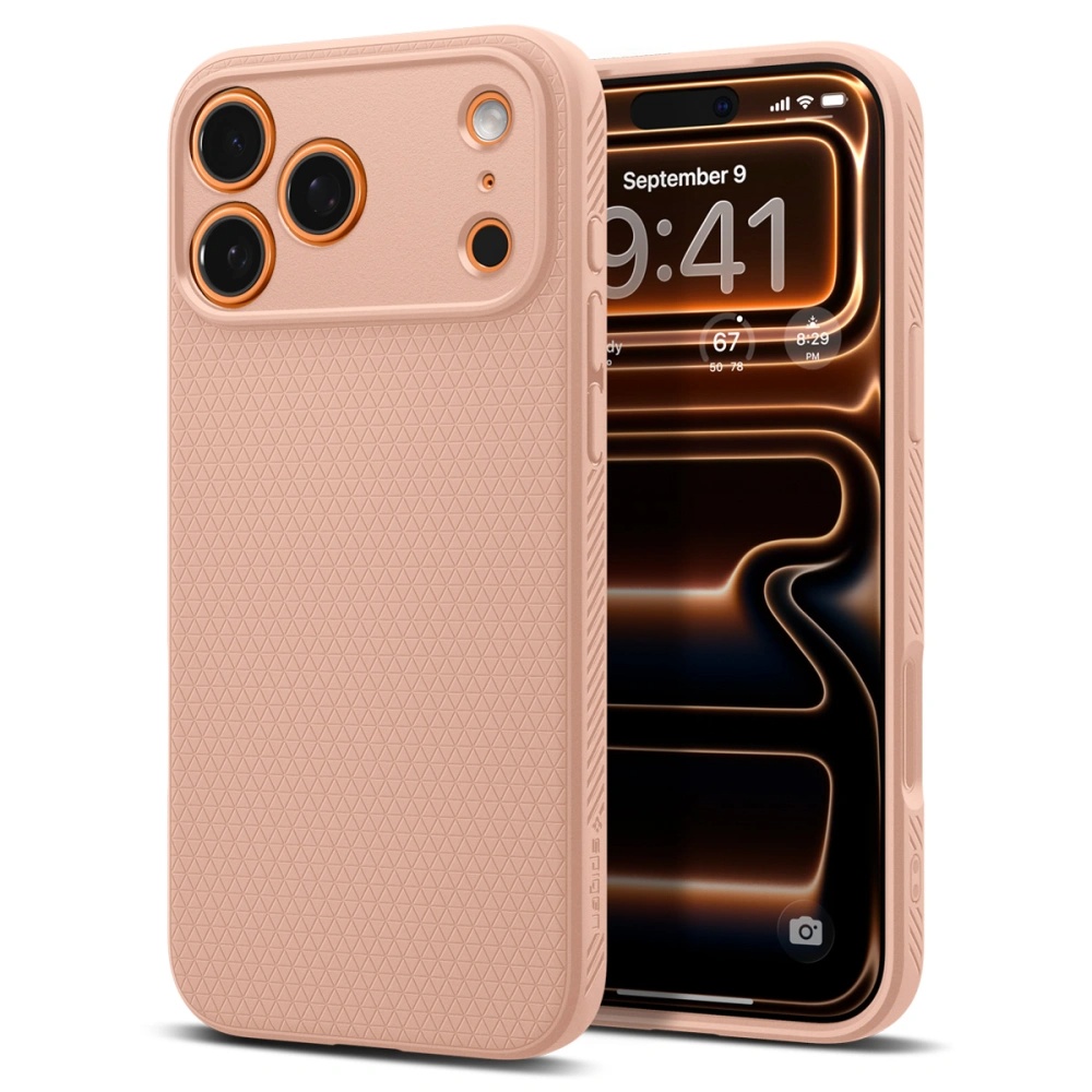 Levně Spigen Liquid Air iPhone 17 Pro Max růžový titan
