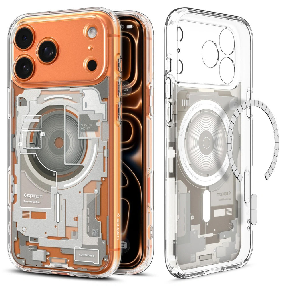 Levně Spigen Ultra Hybrid Zero One MagSafe iPhone 17 Pro přírodní titan