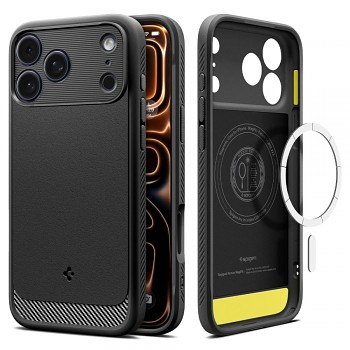 Spigen Rugged Armor MagSafe pro iPhone 17 Pro matná černá