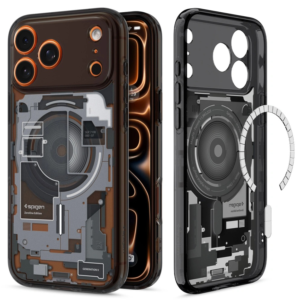 Levně Spigen Ultra Hybrid Zero One MagSafe pro iPhone 17 Pro Max černá