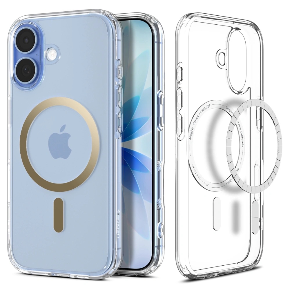 Levně Spigen Ultra Hybrid MagSafe iPhone 17 čirý zlatý