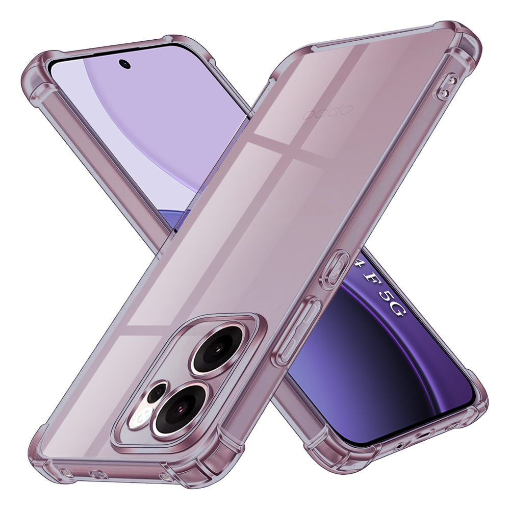 Levně Techsuit nárazuvzdorný čirý silikon Oppo Reno14 F / FS 5G kouřově černá
